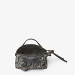 FENDI By The Way Soft Mini Dark blue denim-effect FF jacquard mini-bag - Image 2